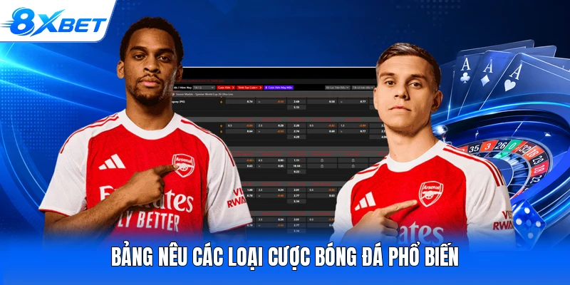 Bảng nêu các loại cược bóng đá phổ biến